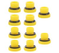 NUSITOU 10pcs Socket Screw Ends Hydraulic Thread Plugs Unf 1/2-20 9/16-18 Yellow Pp Reliable Sealing Male Threaded Design for Hydraulic Systems