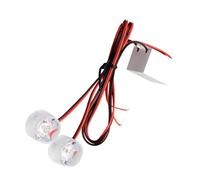 NUSITOU 12-85v Red LED Motorcycle Tail Light with Bright LED Light Source and PC Material 2 X 1w Brake to Safety for Night Riding