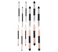 NUSITOU 12pcs Double-Headed Art Blenders with Sponge and Felt Tips for Highlight Adjustment and Easy Detail Correction, Washable Rubbing Blender Stick Tools for Students and Personal