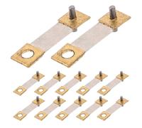 NUSITOU 12pcs Grandfather Clock Pendulum Spring Wall Clock Spring 0.83x0.28x0.20in Iron Sturdy Material Precision Timekeeping Vintage Style DIY Bedroom Use