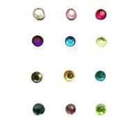 NUSITOU 12pcs Magnetic Glass Markers Acrylic Washable Reusable Cup Sign Mixed Colors for Families and Ktv Random Color