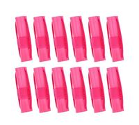 NUSITOU 12pcs Self Grip Hair Curling Tools Sponge Rollers Hairdressing Curler Set for Heatless Styling in Bedroom and Travel, Pink Hairdo Accessories for Women
