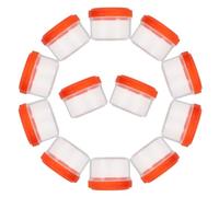 NUSITOU 12pcs Small Sauce Boxes 35ml Reusable Mini Sauce Containers with Lids Made of Sturdy Pp Material for Salad Dressing for Picnics and On-the-go Meals Spill-proof Design