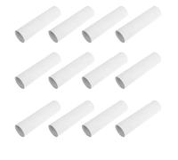 NUSITOU 12pcs White Kraft Paper Cardboard Tubes for Art and Poster Storage, Recyclable Protector Tubes Suitable for Posters and Shipping, for Crafting and Document Shipping Rolls