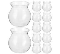 NUSITOU 14pcs Micro Landscape Container Creative Succulent Jar for Desktop Decoration Space Saving Plant Vase for Mini Bonsai Tabletop Planting