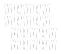 NUSITOU 150pcs Galvanized Shaped Floral Pins Silver Zinc Alloy Hold Materials Firmly Versatile Use for Outdoor Wreath Making and Plant Decorations