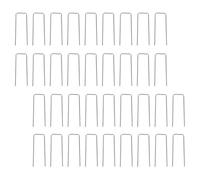 NUSITOU 150pcs Galvanized U Shaped Floral Pins Zinc Alloy Silver Sturdy Versatile Use for Indoor Outdoor Floral Arrangements and Wreaths