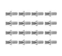 NUSITOU 16pcs Drum Key Screws M6x10mm Silver Plating Universal Compatibility Bass Drum Pedal Screws Essential Upgrade and Percussion Instruments for Practice and Performance