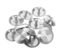 NUSITOU 1set Stainless Steel Tactile Studs for Visually Impaired Walkways Anti-slip Floor Bump Dots Sensory Guidance Nails for Public Pathways Airports Bus Stops Safety Markers 20pcs
