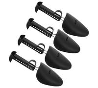NUSITOU 2 Pairs Shoe Shaper Trees for Men, Plastic Shoe Stretcher Inserts with Convenient Use and Shape Maintenance, Suitable for Daily Wear and Travel, Black Colour