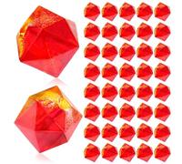 NUSITOU 200 Pcs Irregular Acrylic Ice Cube Beads for Jewelry Making and DIY Crafts, Easy to Use, Decorative Beads Suitable for Adults