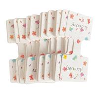 NUSITOU 200pcs Hair Clip Display Cards Hair Bow Display Cards Paper Sturdy Easy for Hanging Assorted Colour Female Retail Store Home Use