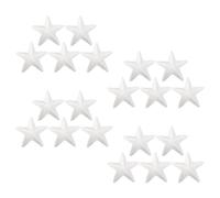 NUSITOU 20pcs Craft Foams Stars Foams Stars DIY Ornament White Multi-functional Can Be Painted Decorate Xmas Tree Christmas Holiday Party Decor