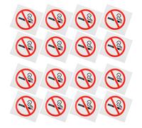 NUSITOU 20pcs No Smoking Sign Adhesive Signs with Highly Visible Symbols Easy to Apply White Paper Material for Public Areas and Offices
