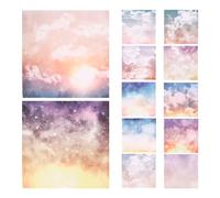 NUSITOU 24 Sheets DIY Scrapbook Paper Handbook Papers Assorted Color Multi-use Beautiful and Attractive Simple Yet Delicate Design for Scrapbooking and Making