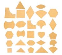 NUSITOU 27 Sets Acrylic Quilting Templates for Crafts DIY Patchwork Sewing Mold with Manual Cutting Feature, Sturdy and Not Easy to Break, for Quilting and Sewing Projects