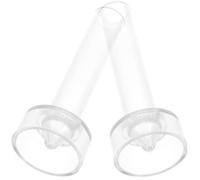NUSITOU 2pcs Acrylic Taper Candle Molds for DIY Wax Taper Making 2.2x15cm Cone-Shaped Candle Mold Wax Suitable for Handmade Crafting