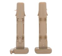NUSITOU 2pcs Adjustable Car Seat Headrest Guide Tubes Plastic Insert Locking Trim for Front and Rear Seats Beige 12.7mm Diameter Compatible Headrests Pin Accessories