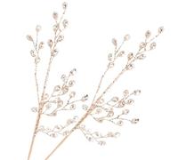 NUSITOU 2pcs Artificial Acrylic Berry Branches Christmas Picks for Rustic Farmhouse Decor, Sturdy and Safe Xmas Wreath Flower Arrangement Decorations