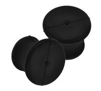 NUSITOU 2pcs Black Rubber Tuning Fork Holders for Sound Therapy, Lightweight and Easy to Carry, for Chakra Healing and On-the-go Use, Meditation Music Instruments Accessories