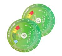 NUSITOU 2pcs Bmi Tracking Wheel Portable Plastic Bmi Height Weight Index Calculator with Rotating Chart for Accurate Health Measurement and Diet Planning the Go