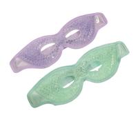 NUSITOU 2pcs Cooling Eye Patches with Soft Gel and PVC Material Reusable Cold Packs for Eyes Elastic and Portable for Home and Meeting Use