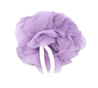 NUSITOU 2pcs Double-Sided Thickened Back Rub Towel with Frosted Texture and Purple Coffee Bath Flower, Back-Pulling Shower Scrubber for Deep Cleaning and Home Bath Use