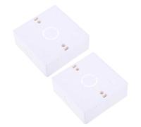 NUSITOU 2pcs Electrical Outlet Boxes 86 Type Deep Recessed Mount Socket Box with Imperial Screws Pvc Rustproof Easy Installation for Home and Office Use