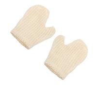 NUSITOU 2pcs Exfoliating Bath Mitts with Hollow Sisal Fiber, 20.5x16cm Bath Gloves for Dead Skin Removal, Back Scrubber and Shower Body Wash Gloves for Men and Women