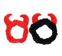 NUSITOU 2pcs Facial Spa Headbands Makeup Headband Fabric Horn Shape Lovely Style Comfortable Keeps Hair of Face for Women and Apply A Facial Mask Face Washing