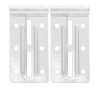 NUSITOU 2pcs Garage Door Hinge Brackets, Heavy Duty Iron Material with Silver Finish, Easy Installation and Reliable Strength, for Garage Replacement Parts and New Installations