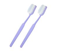 NUSITOU 2pcs Giant Costume Toothbrush Prop in Lilac Purple, Oversized Manual Toothbrush for Halloween Party Decorations and Photobooth Props