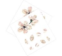 NUSITOU 2pcs Guitar Self-adhesive Stickers Sakura Tree Pattern, Easy to Use and Remove Pvc Fretboard Decals for Electric and Acoustic Guitar Decoration, Unique Design for Customising Your