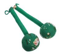 NUSITOU 2pcs Handheld Herbal Massage Hammer Massager with Cotton Cloth Cover Lightweight Wooden Muscle Relaxation Stick for Home and Office Use