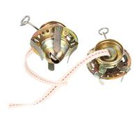 NUSITOU 2pcs Kerosene Lamp Burner and Wick Oil Lamp Replacement Parts Metal Not to Deform Or Rust Easily for People Who Like Making A Unique