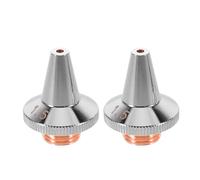 NUSITOU 2pcs Laser Tube Cutting Nozzles with Double Layer 3D Structure for Metal Pipes and Tubes, Copper Material, Accurate and Stable Cutting, Effortless Maintenance, Suitable