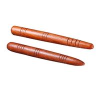 NUSITOU 2pcs Manual Acupressure Pen Trigger Point Massage Pressure Point Massager Tool Lightweight Wooden Material Round Shape Design for Back and Legs Use While Watching Tv Or Listening