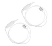 NUSITOU 2pcs Manual Siphon Pump for Gasoline and Fish Tank with Filter Screen, White Pp Material Water Hoses Suitable for Home and Traveling by Car