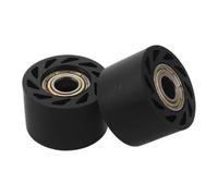 NUSITOU 2pcs Mm Motorcycle Chain Roller Tensioner Pulley Guide Wheel with High Strength Plastic and Steel Material, Reduces Vibration for Enhanced Riding Comfort and Easy Installation