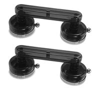 NUSITOU 2pcs Suction Cup Handles Suction Cup Handles for Refrigerator Strong Power Firm Grip Plastic Modern Minimalistic Design for Bathroom and Patio Use