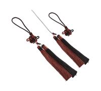 NUSITOU 2pcs Tai Practice Sword Tassel with Lightweight Polyester Material and Enhanced Visual Appeal, Decorative Sword Pommel Tassel Attachment for Kung Fu Training and Martial Arts