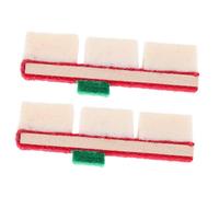NUSITOU 2Pcs Upright Piano Mute Blocks Wool Felt and Wood Piano Maintenance Accessories Stable Sound Buffer for Tuning and Repairs