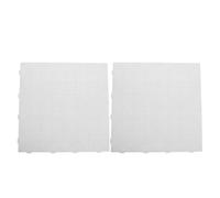 NUSITOU 2pcs White 104x104 High-Temperature Resistant Plastic Peg Boards for Fuse Beads Crafts - Large Square Bead Pattern Boards Compatible with Hama for DIY Art and Craft Projects