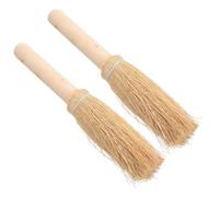 NUSITOU 2pcs Wooden Dish Cleaner Brush with Natural Coconut Bristles for Strong Decontamination, Easy to Use Kitchen Brush Set for Washing Dishes and Pots, for Home and Commercial Kitchen