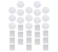 NUSITOU 30pcs DIY Eyeshadow Magnet Palette Metal Stickers for Empty Palette and Rectangular Adhesive Metal Sticker