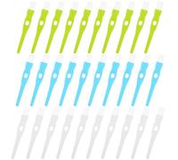 NUSITOU 30pcs Dust Cleaning Compact Brush Set for Small Household Appliances and Coffee Machine Plastic Small Cleaning Brush Hard Bristles Crevices and Grooves for Home Use