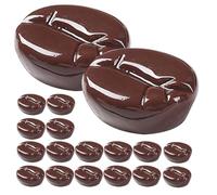 NUSITOU 30pcs Imitation Coffee Bean Props DIY Craft Accessories Resin Lifelike Appearance Realistic Look for Bar Counters and Coffee Shop Decoration