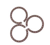 NUSITOU 3pcs Acoustic Classical Guitar Sound Hole Rosette Accessories in Black Synthetic Material, Decorative and Not Easy to Crack Guitar Rosette for Sound Hole Ornament
