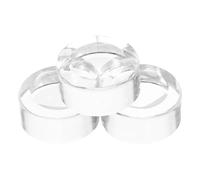 NUSITOU 3pcs Crystal Display Stands Sphere Holders with Stable Support and Concave Design, for Office Embellishment and Home Decor, Unique Artistic Touch and High-end Vibe