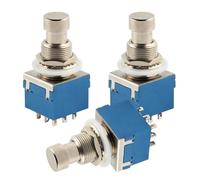 NUSITOU 3pcs Guitar Effects Switch Footswitch Cap Button Stomp Box Latching Momentary for Electric Guitar Pedal Control Topper Supplies